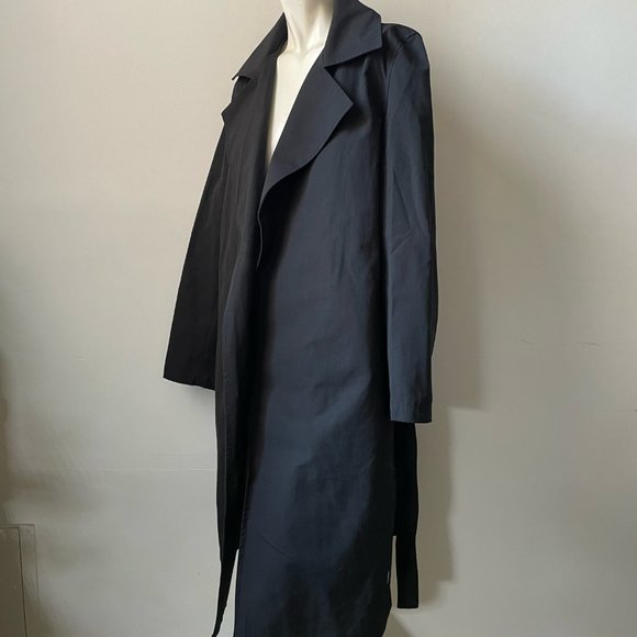 American Apparel Belted Trench in Black - Picture 6 of 7
